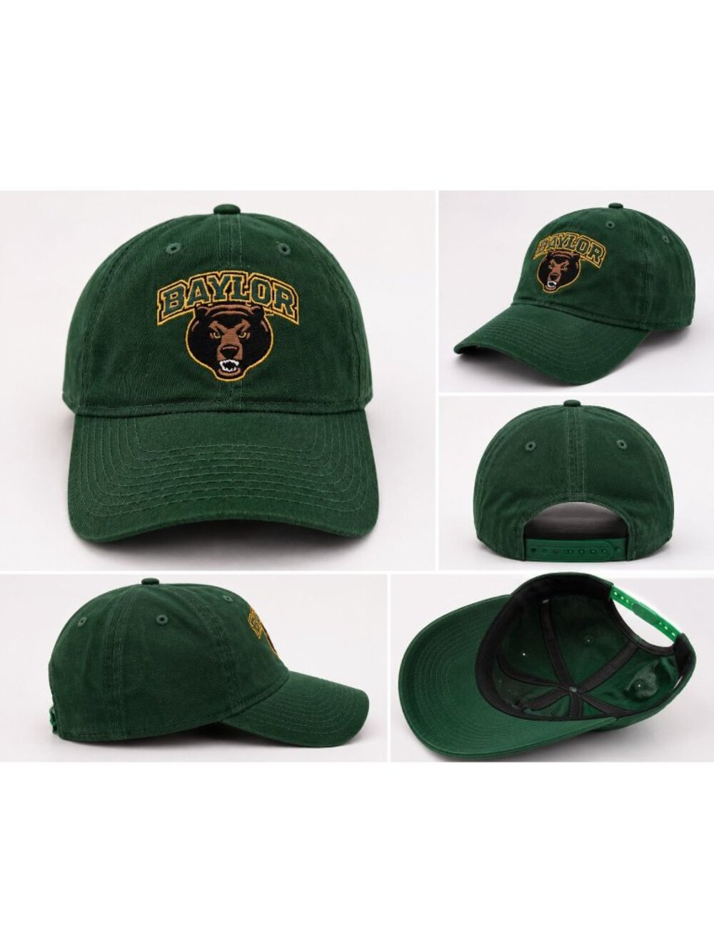 Baylor Bears Green Snapback Hat Cap NCAA College Football Adjustable